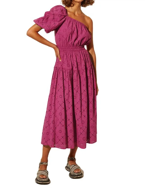 Anise Maxi Dress In Mulberry