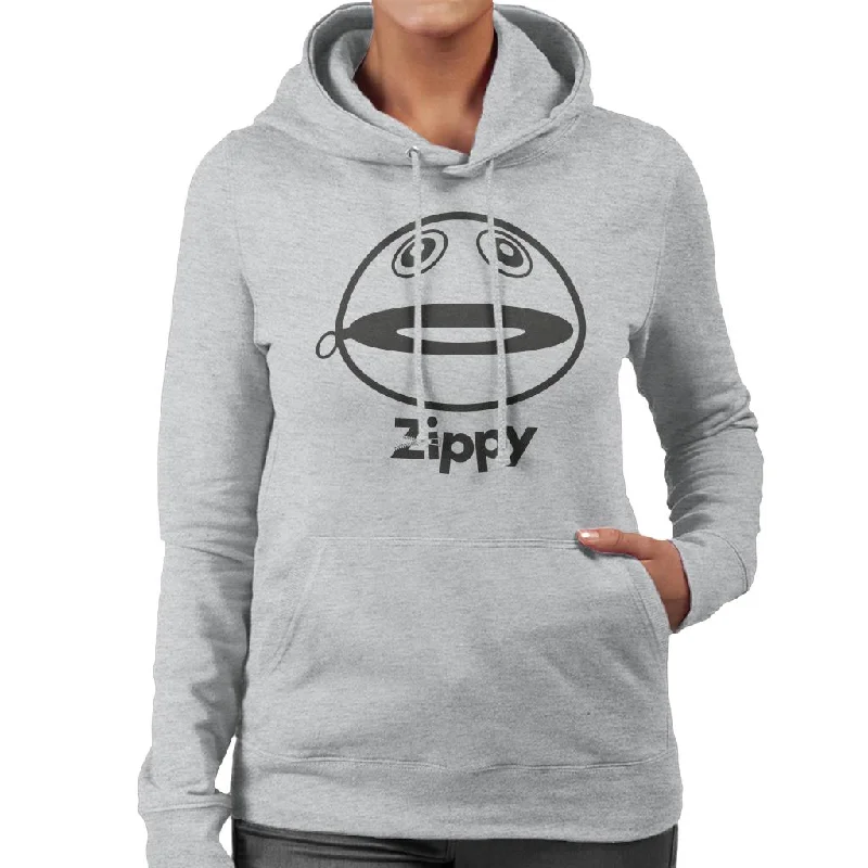 Rainbow Zippy Unzipped Women's Hooded Sweatshirt