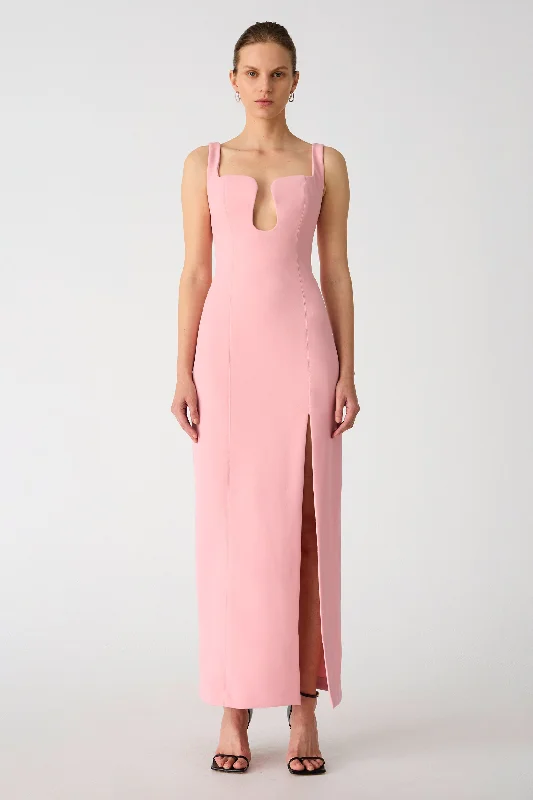 Misha Franka Crepe Gown - Fondant Pink