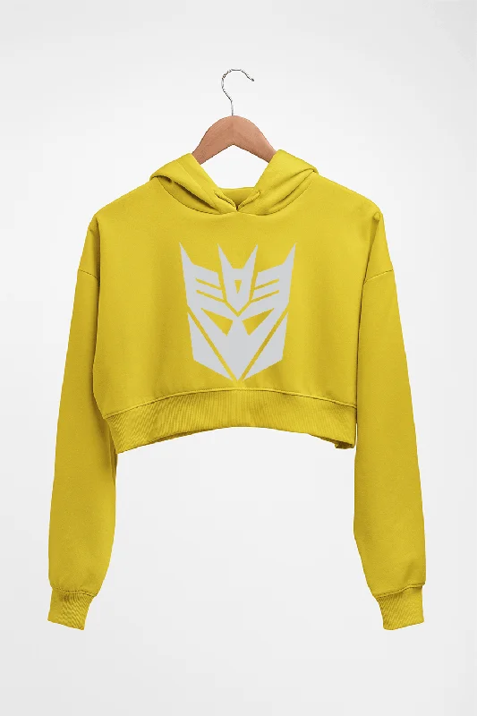 Decepticon Transformers Crop HOODIE FOR WOMEN