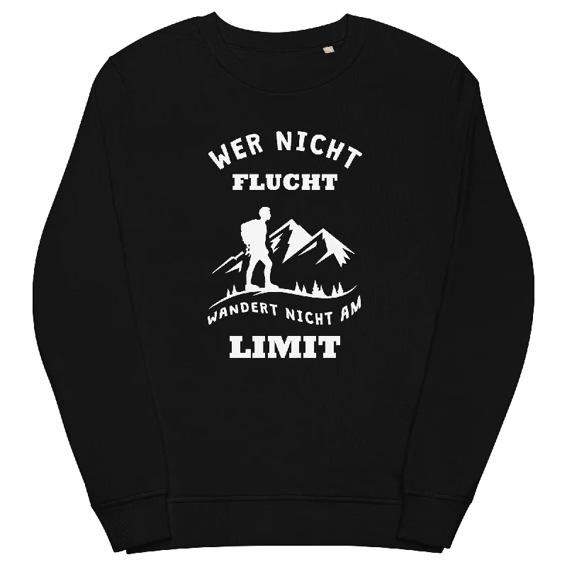 Wer nicht flucht wandert nicht am Limit - Unisex Premium Organic Sweatshirt