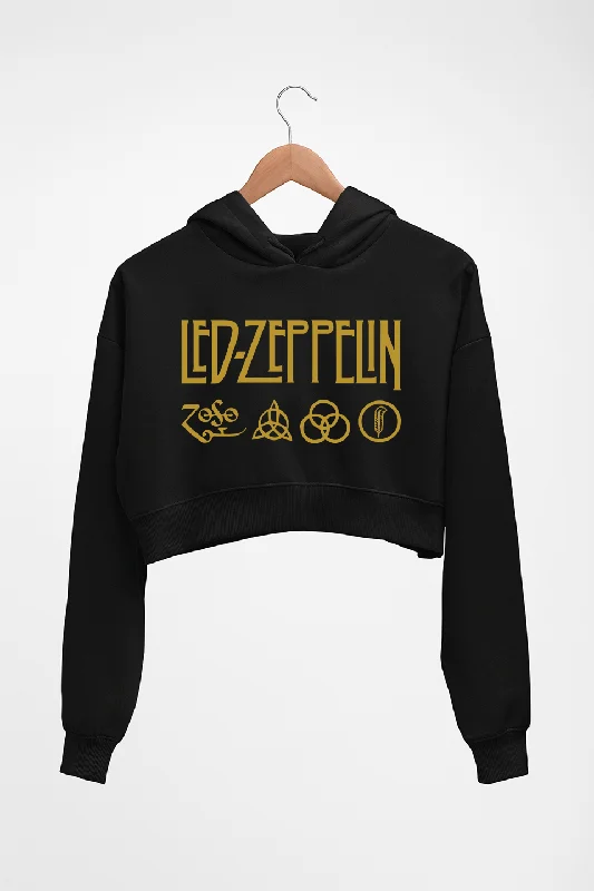 Led Zeppelin Crop HOODIE FOR WOMEN