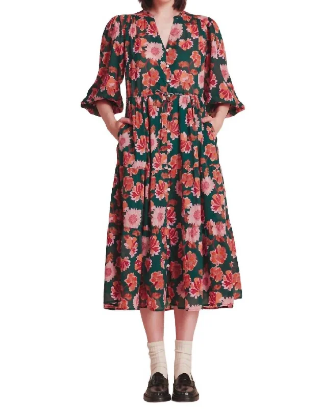 Sylvie Dress In Carnation Print