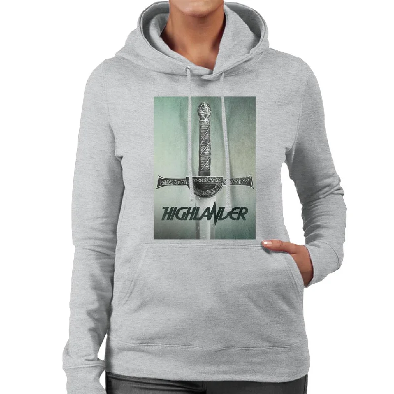 Highlander 1986 Macleod Broadsword Women's Hooded Sweatshirt