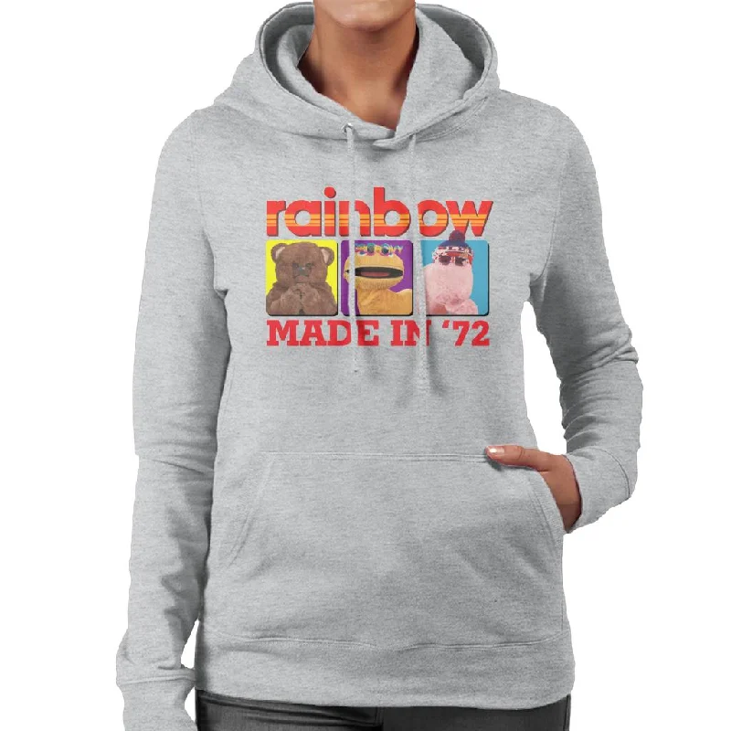 Rainbow Made In 1972 Women's Hooded Sweatshirt