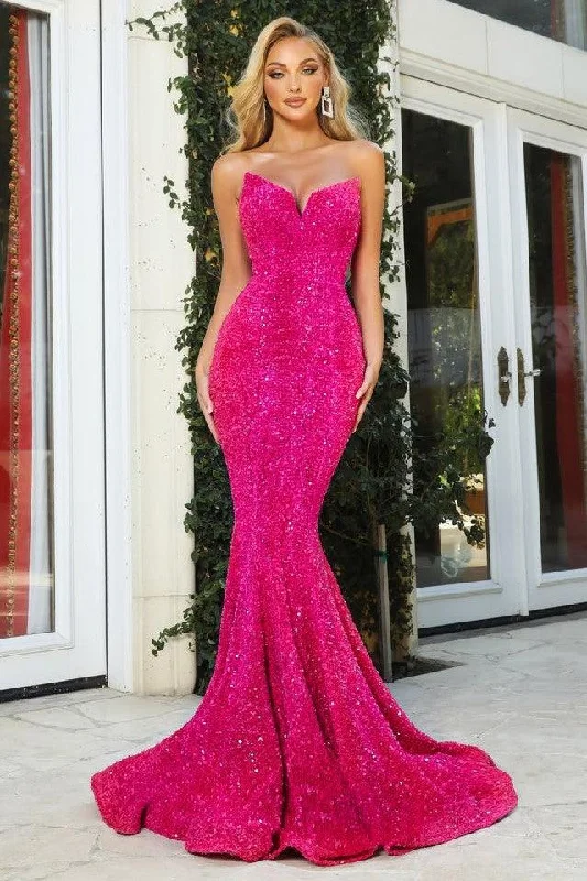 Portia & Scarlett PS21208 Gown - Hot Pink