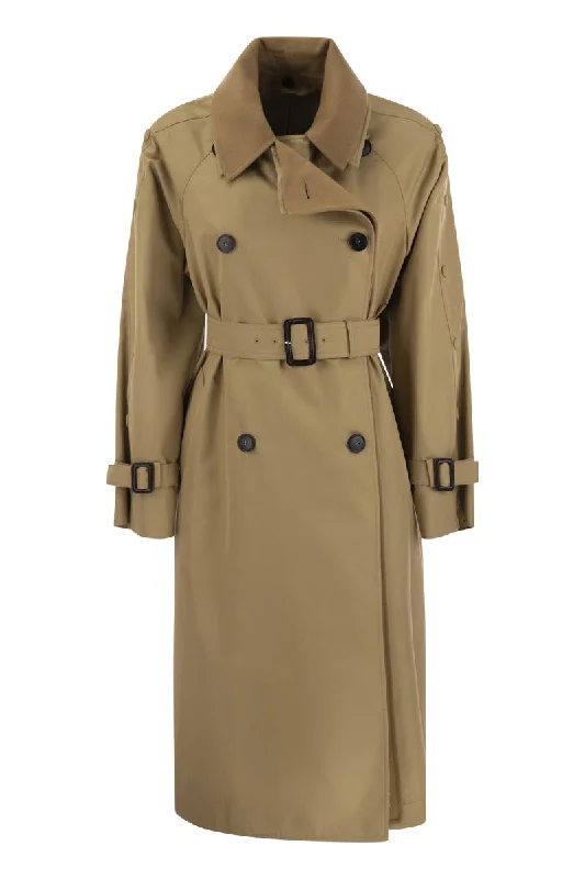 DAPHNE - Drip-proof cotton trench coat with belt