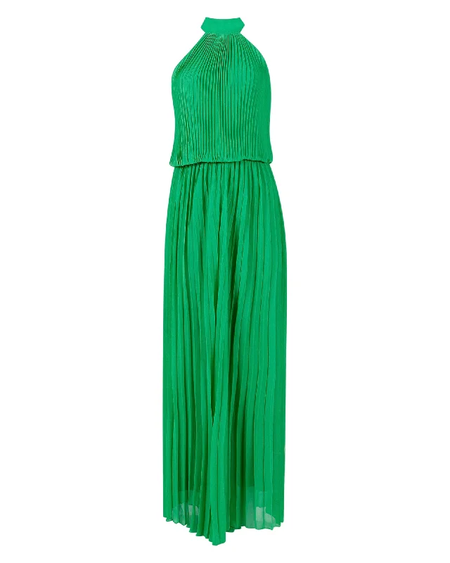 Wild Orchid Pleat Jumpsuit - Emerald