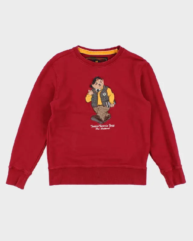 Teenie Weenie Bear Red Sweatshirt - S