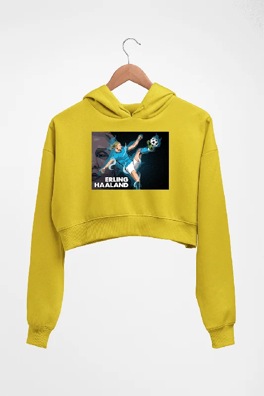 erling haaland Crop HOODIE FOR WOMEN