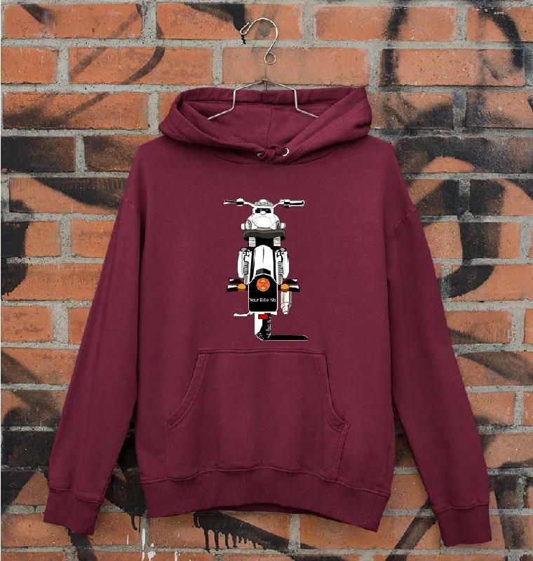 Royal Enfield - Bullet With Your Number Unisex Hoodie for Men/Women