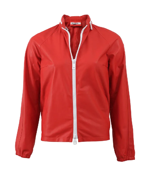 Alfa Leather Bomber Jacket