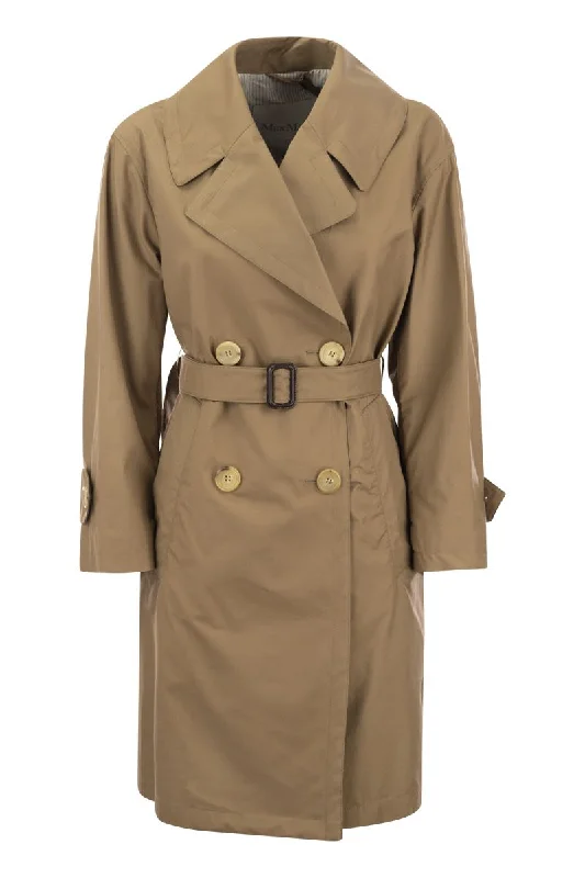 VTRENCH - Drip-proof cotton twill over trench coat