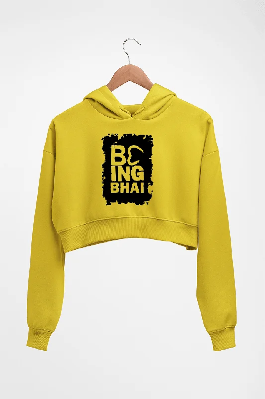 Being Bhai Crop HOODIE FOR WOMEN