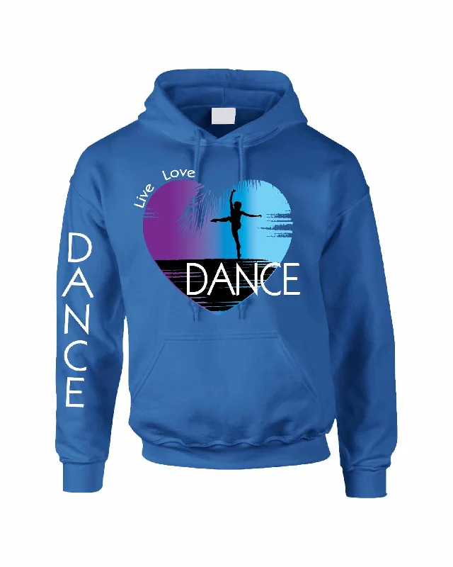 Adult Hoodie Dance Art Purple Print Love Cute Top Nice Gift