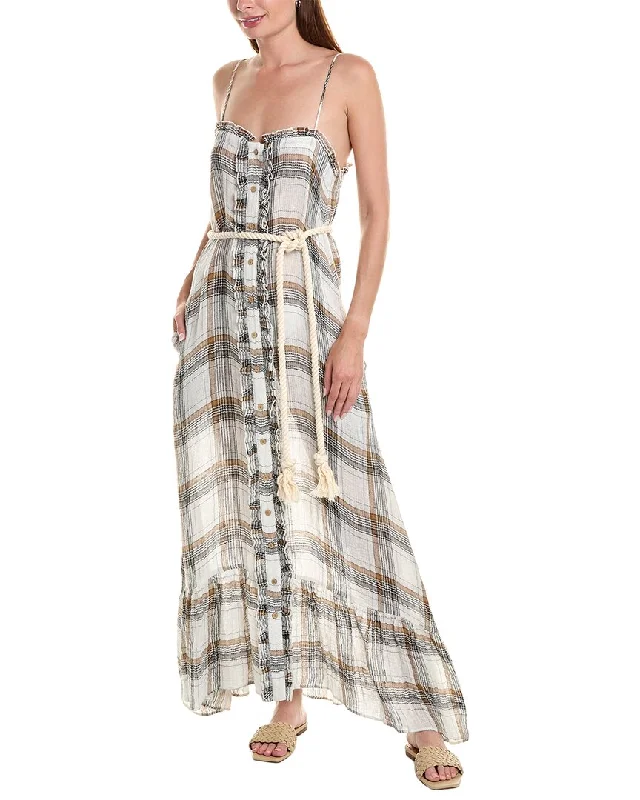 Lisa Marie Fernandez Linen-Blend Maxi Dress