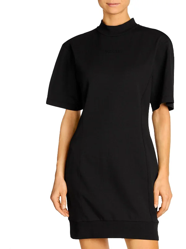 Womens Logo Knit Midi Dress