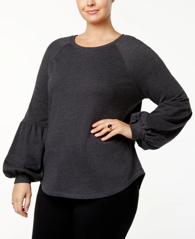 Style & Co Plus Size Bishop Sleeve Sweatshirt