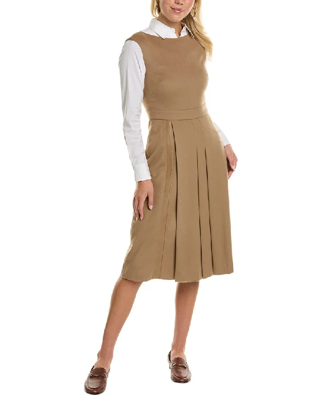 Max Mara Studio Cosmo Wool Midi Dress