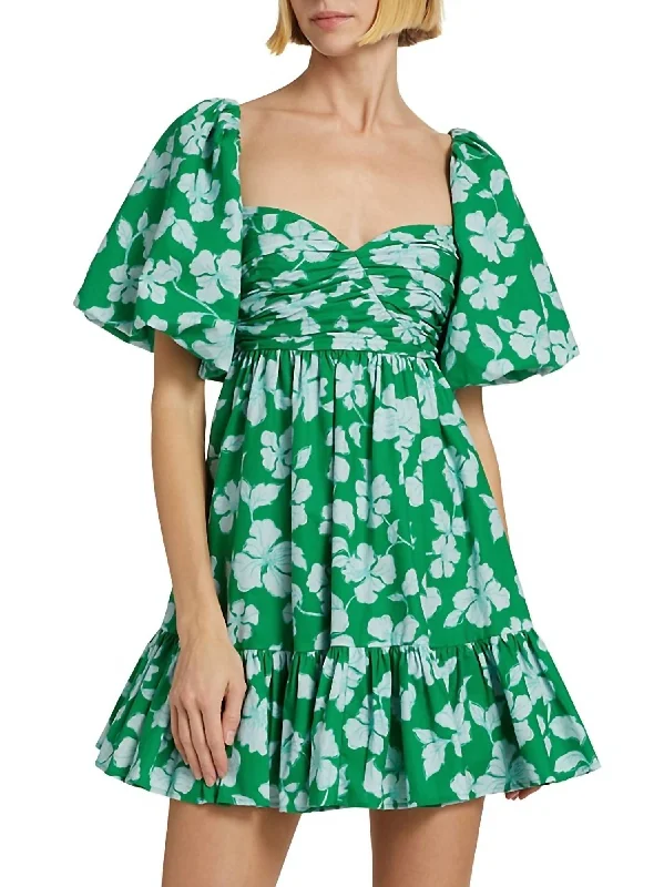 Martine Mini Dress In Frog Flower