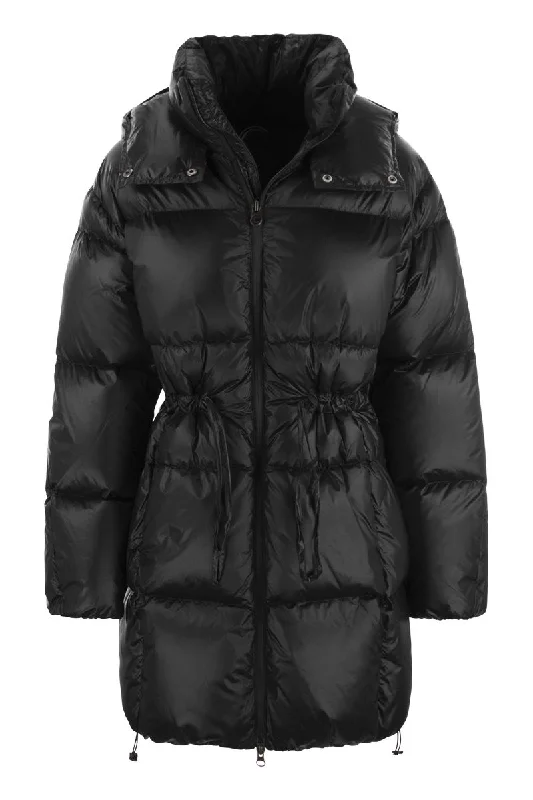 KINDLY - Medium down jacket with hood