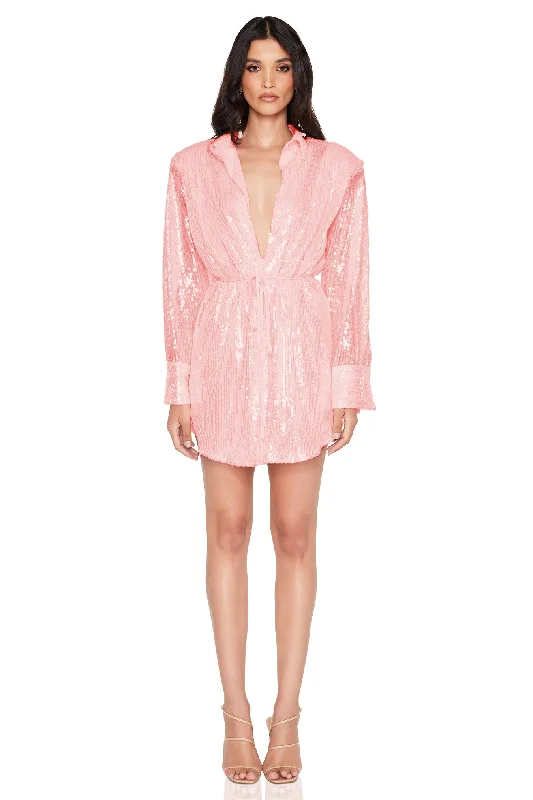 Nookie Oracle Shirt Dress - Sorbet