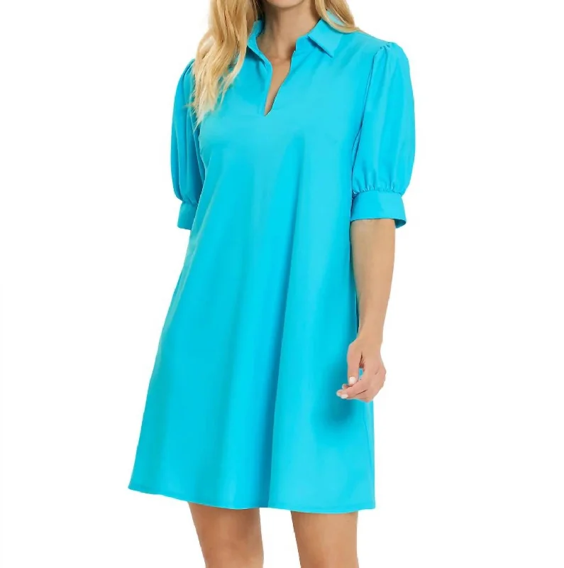 Emerson Dress In Aqua