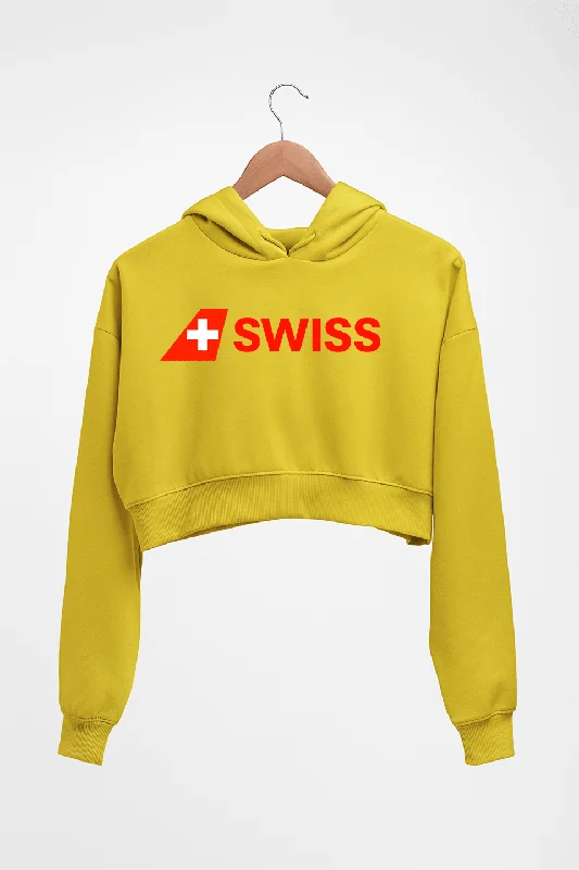 swiss Crop HOODIE FOR WOMEN