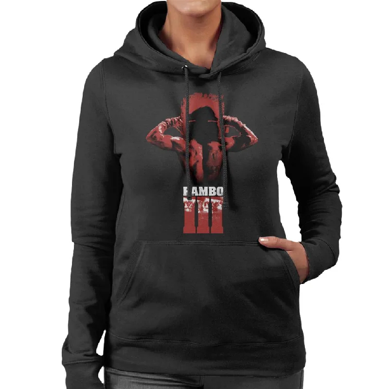 Rambo III Tying Headband Women's Hooded Sweatshirt