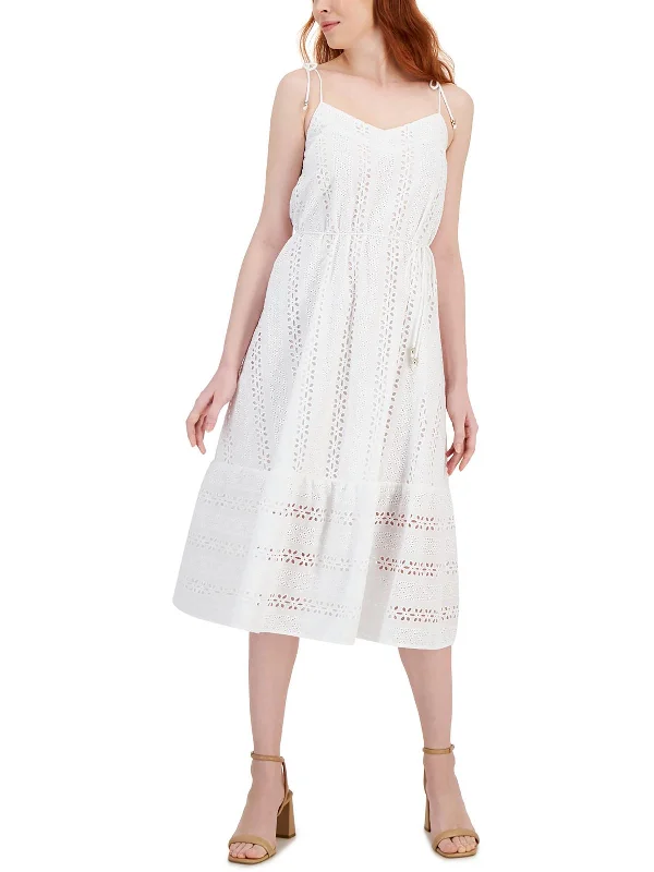 Womens Cotton Mid Calf Sundress