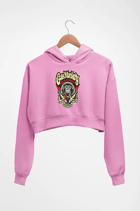 Gas Monkey Crop HOODIE FOR WOMEN