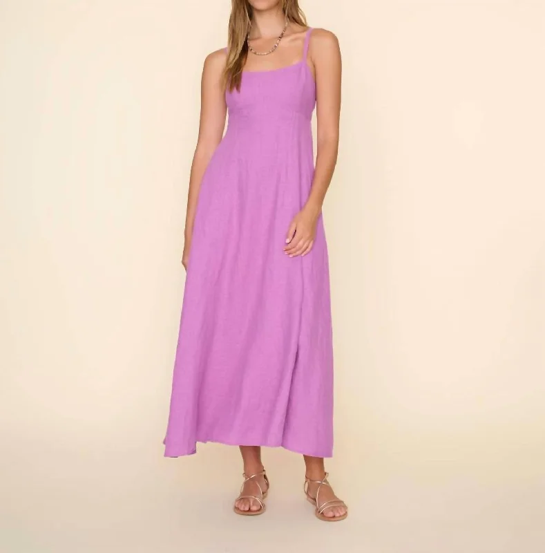 Daryl Dress In Deep Lilac