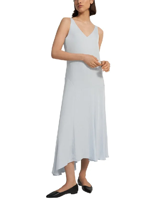 Theory Asymmetric Midi Dress