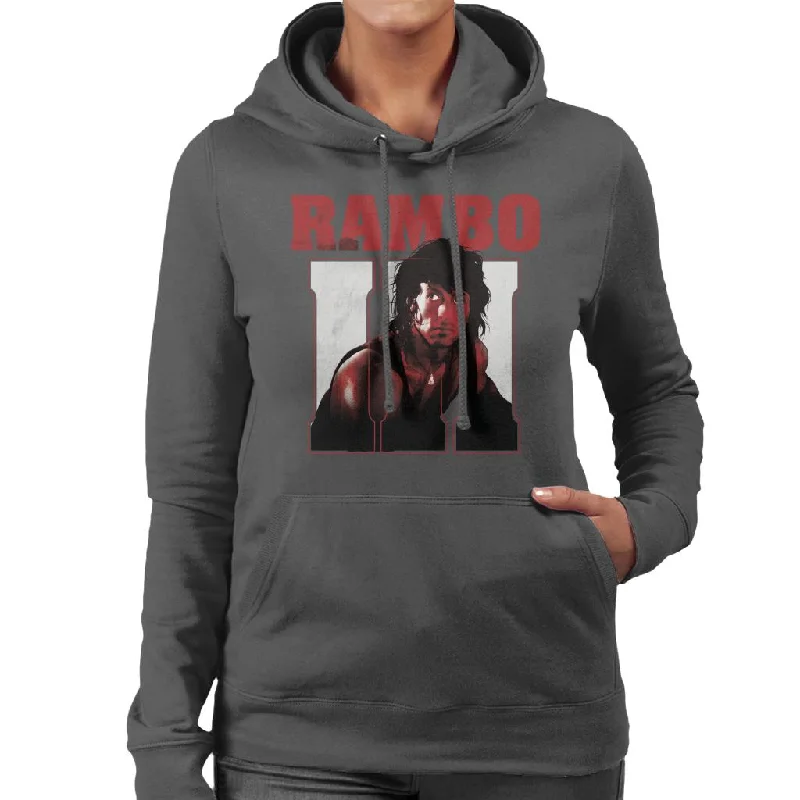 Rambo III John Rambo Women's Hooded Sweatshirt