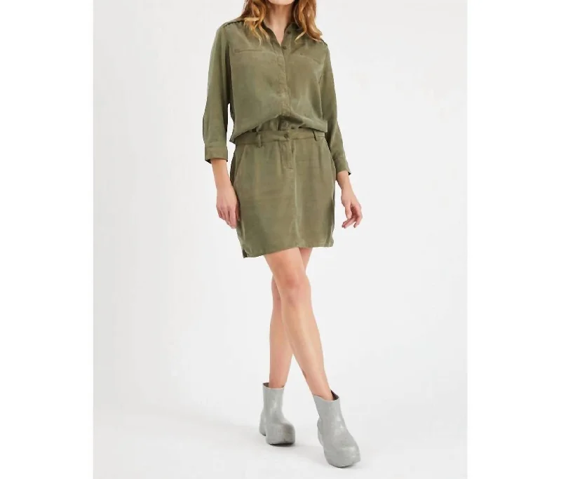 Tunic Dress In Military