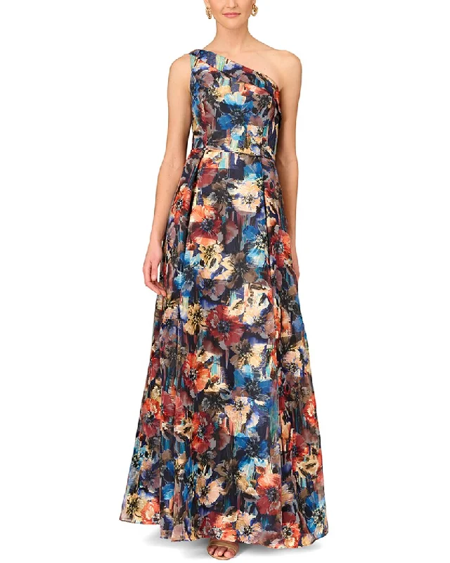 Aidan Mattox One Shoulder Ball Gown