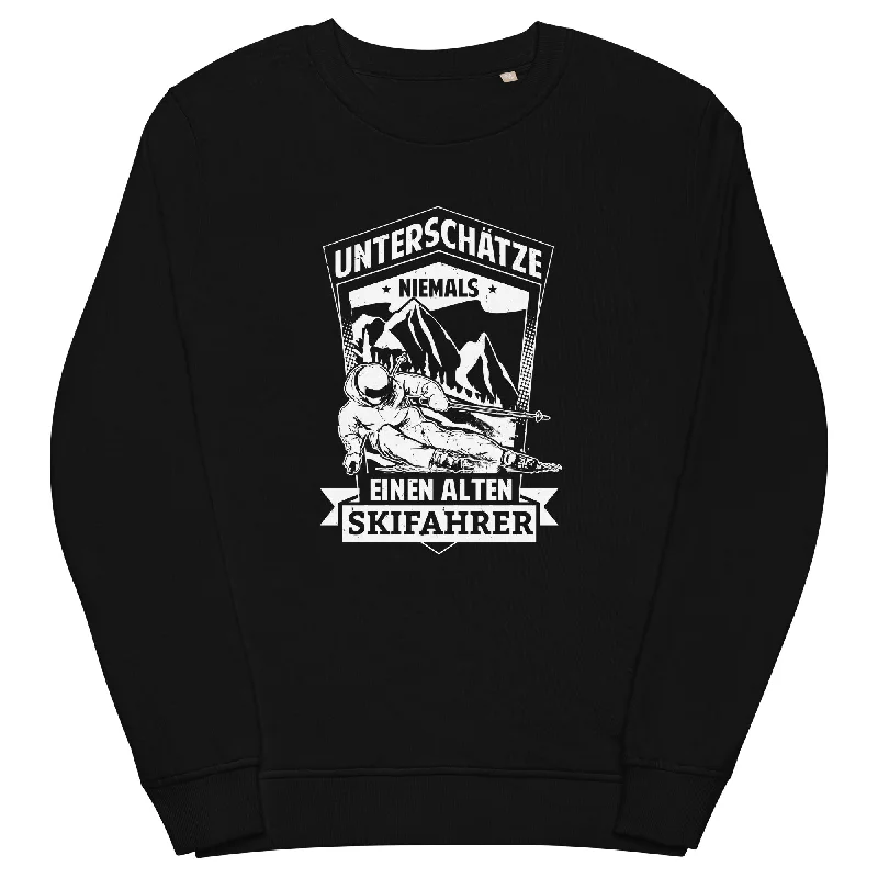 Unterschätze niemals nen alten Skifahrer - Unisex Premium Organic Sweatshirt