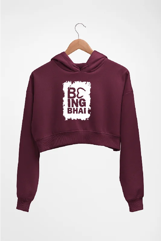 Being Bhai Crop HOODIE FOR WOMEN