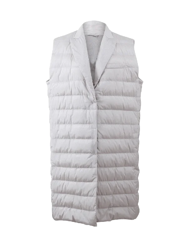 Silk Puffer Vest