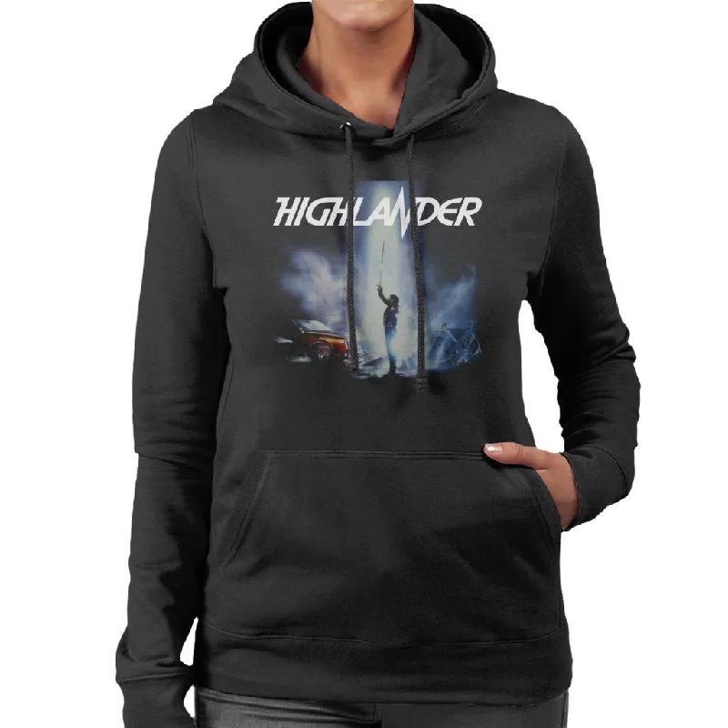 Highlander 1986 Duncan Macleod Lightning Women's Hooded Sweatshirt