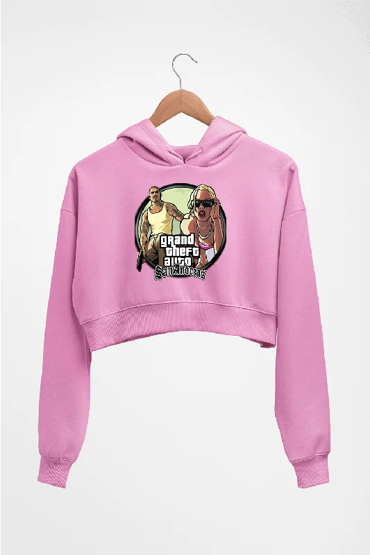 Grand Theft Auto (GTA) Crop HOODIE FOR WOMEN