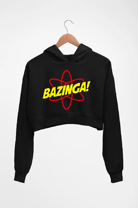 Sheldon Cooper Bazinga Crop HOODIE FOR WOMEN