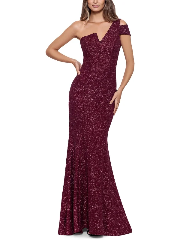 Womens Glitter Long Evening Dress