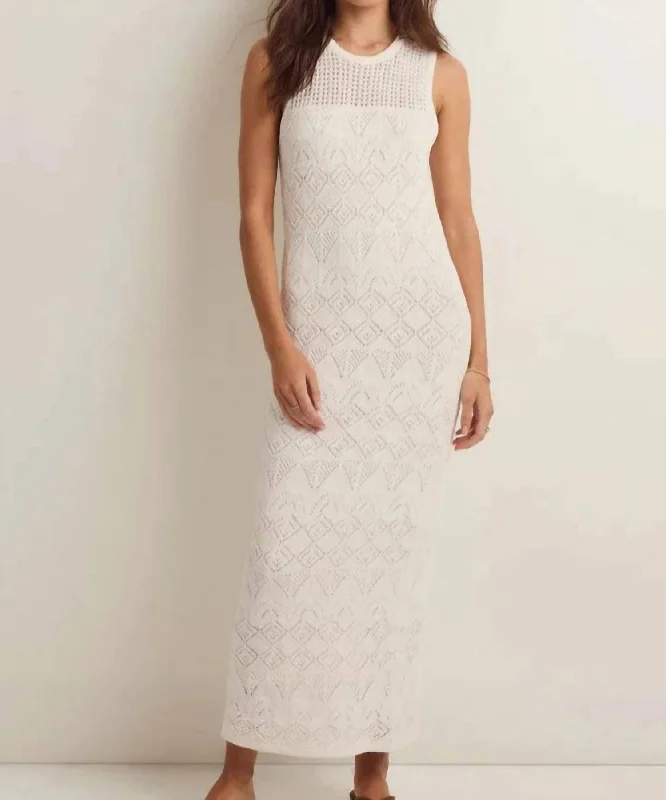 Mallorca Midi Dress In White