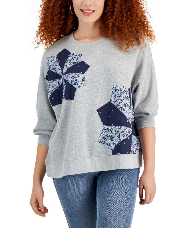 Style & Co Patchwork Sweatshirt