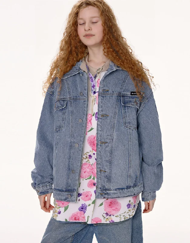 ASHORE Women Vintage Oversize Denim Jacket