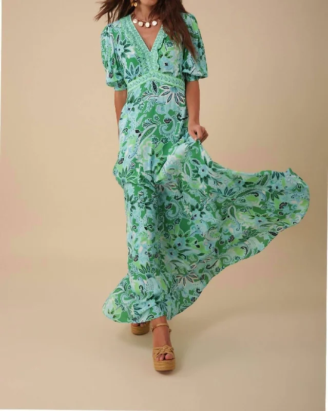 Daisy Maxi Dress In Green