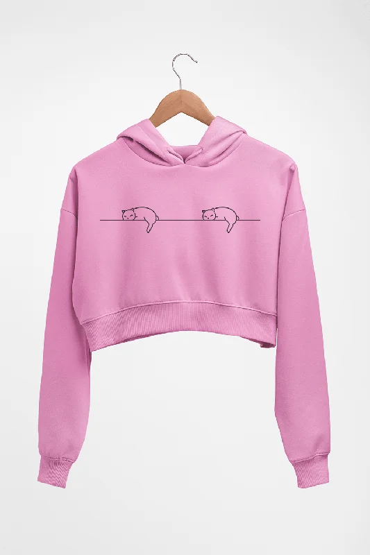 Cat Crop HOODIE FOR WOMEN