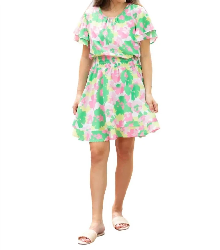 Haven Dress In Primrose Melon