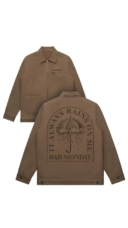 Rains On Me Canvas Jacket Walnut